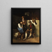 The Lyre Player - Franz von Defregger — framed artwork on a wall
