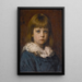 La petite fille - Franz von Defregger — framed artwork on a wall