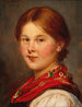 Tyrolean Girl Painting - Franz von Defregger — artwork view