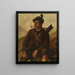 Hunting Tyrolean Painting - Franz von Defregger — framed artwork on a wall