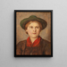 Young girl - Franz von Defregger — framed artwork on a wall