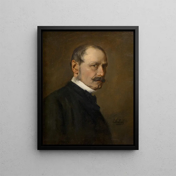 August Pettenkofen painter - Franz von Lenbach — framed artwork on a wall