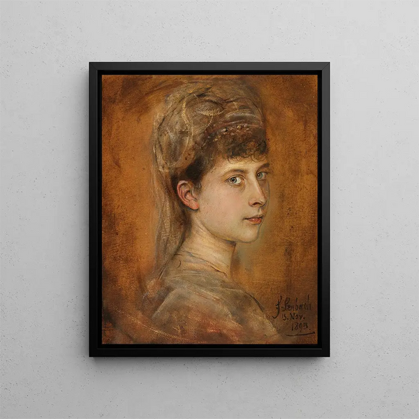 Charlotte de Meiningen, Princess of Prussia - Franz von Lenbach — framed artwork on a wall