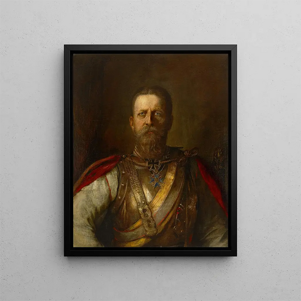 The Crown Prince Frederick William, later Frederick III, German Emperor and King of Prussia - Franz von Lenbach — framed artwork on a wall