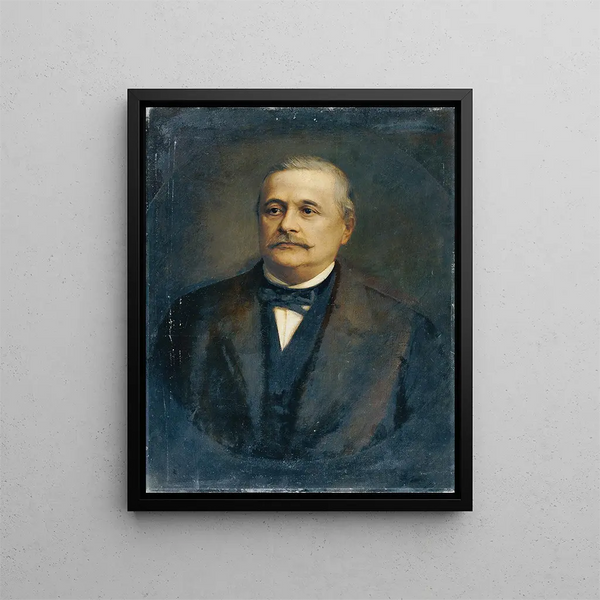 The Imperial Advisor and Reichstag Member Isaak Rubinstein - Franz von Lenbach — framed artwork on a wall