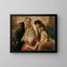 Franz von Lenbach with his wife and daughters - Franz von Lenbach — framed artwork on a wall
