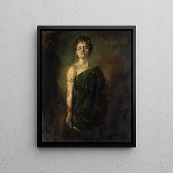 Mademoiselle Bartenstein - Franz von Lenbach — framed artwork on a wall