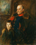 The General von Hartmann and his son Hermann - Franz von Lenbach — artwork view