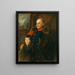 The General von Hartmann and his son Hermann - Franz von Lenbach — framed artwork on a wall