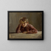 Georges, the artist's brother, sitting at the table - Franz von Lenbach — framed artwork on a wall
