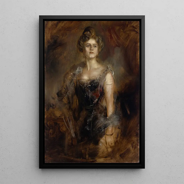 Hubertine Henriette Startz - Franz von Lenbach — framed artwork on a wall