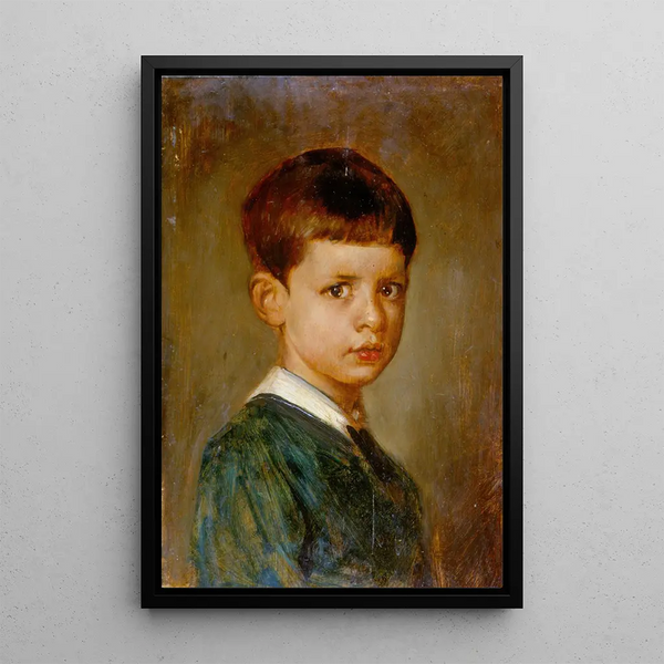 Portrait of the Crown Prince Rupprecht of Bavaria - Franz von Lenbach — framed artwork on a wall