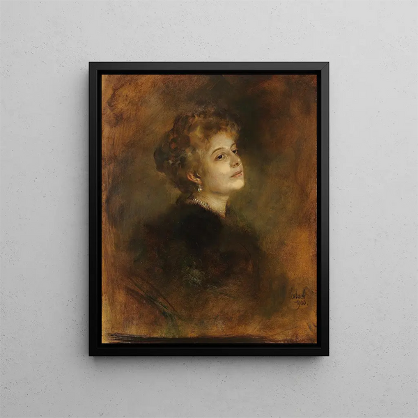 Lily von Poschinger - Franz von Lenbach — framed artwork on a wall