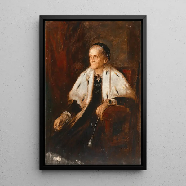 Ludovika Duchess of Bavaria - Franz von Lenbach — framed artwork on a wall