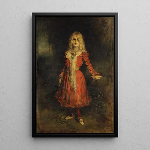 Marion Lenbach 1892-1947 the artist's daughter - Franz von Lenbach — framed artwork on a wall
