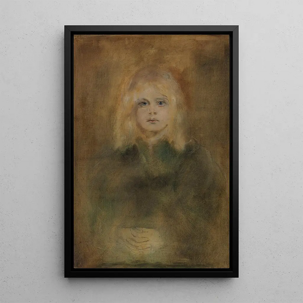 Marion Lenbach daughter of the artist - Franz von Lenbach — framed artwork on a wall