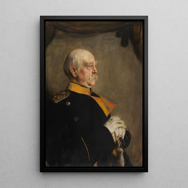 Otto prince von Bismarck - Franz von Lenbach — framed artwork on a wall
