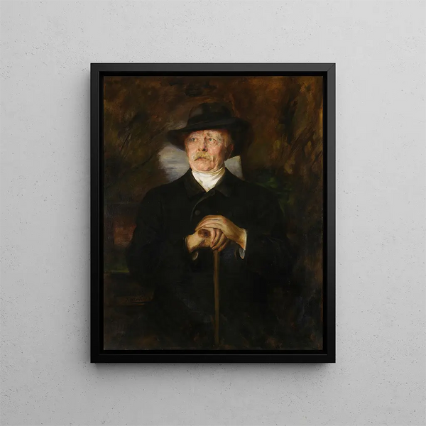Otto von Bismarck - Franz von Lenbach — framed artwork on a wall