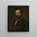 Portrait of Arnold Böcklin - Franz von Lenbach — framed artwork on a wall