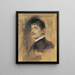 Portrait painting of Franz von Stuck - Franz von Lenbach — framed artwork on a wall