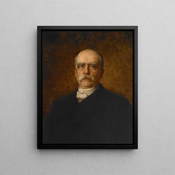 Portrait of Otto Eduard Leopold von Bismarck - Franz von Lenbach — framed artwork on a wall