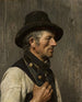 Portrait of a Peasant with a Hat - Franz von Lenbach — artwork view