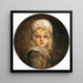 Portrait of the girl Marion Lenbach - Franz von Lenbach — framed artwork on a wall