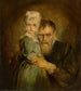Self-portrait with his daughter Marion - Franz von Lenbach — artwork view