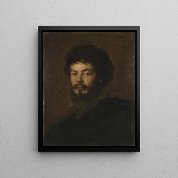 L'architect Lorenz Gedon - Franz von Lenbach — framed artwork on a wall