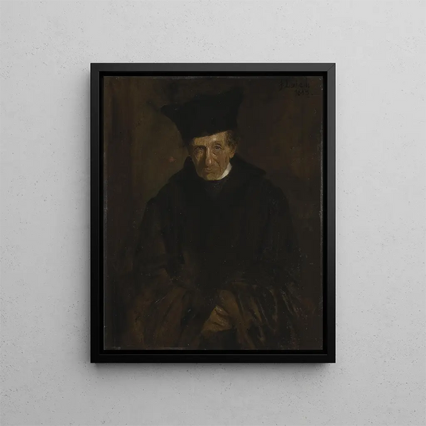 The Theologian Ignaz von Döllinger - Franz von Lenbach — framed artwork on a wall