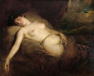 Nude female painting - Franz von Lenbach — artwork view