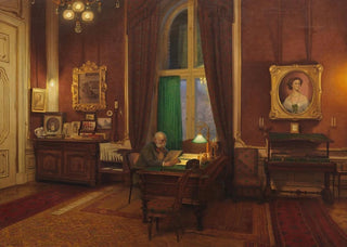 Franz von Matsch - Kaiser Franz Joseph I in seinem Arbeitszimmer in Schnbrunn.webp