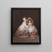 La jolie enfant - Franz von Persoglia — framed artwork on a wall