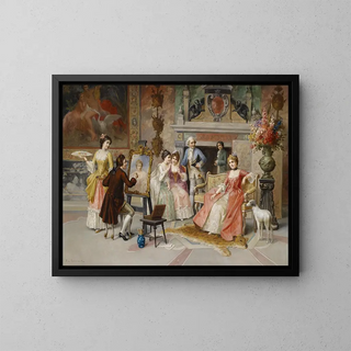 Portrait of Painter - Franz von Persoglia — framed artwork on a wall