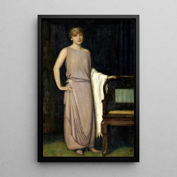 Portrait of Marianne Mechler - Franz von Stuck — framed artwork on a wall