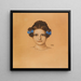 Portrait of Girl Mary - Franz von Stuck — framed artwork on a wall