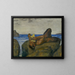 Faune soufflant - Franz von Stuck — framed artwork on a wall