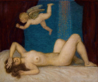 Danaé et la pluie d'or - Franz von Stuck — artwork view