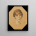 Portrait of a woman - Franz von Stuck — framed artwork on a wall
