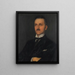 Portrait of Heinrich Butzer - Franz von Stuck — framed artwork on a wall