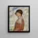 Lady in Red - Franz von Stuck — framed artwork on a wall