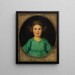 Portrait of a girl by AnnaLore Butzer - Franz von Stuck — framed artwork on a wall