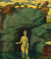 Spring Nymph Painting heard by wildlife - Franz von Stuck — artwork view