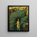 Spring Nymph Painting heard by wildlife - Franz von Stuck — framed artwork on a wall