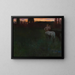 Sunset - Franz von Stuck — framed artwork on a wall