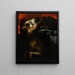 The Kiss of the Sphinx - Franz von Stuck — framed artwork on a wall