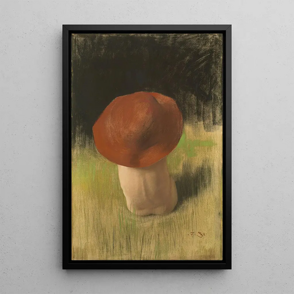 The Mushroom - Franz von Stuck — framed artwork on a wall