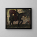 Death and Loving Couple - Franz von Stuck — framed artwork on a wall