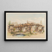 Fribourg, Switzerland, Neuveville district - Frédéric François d'Andiran — framed artwork on a wall