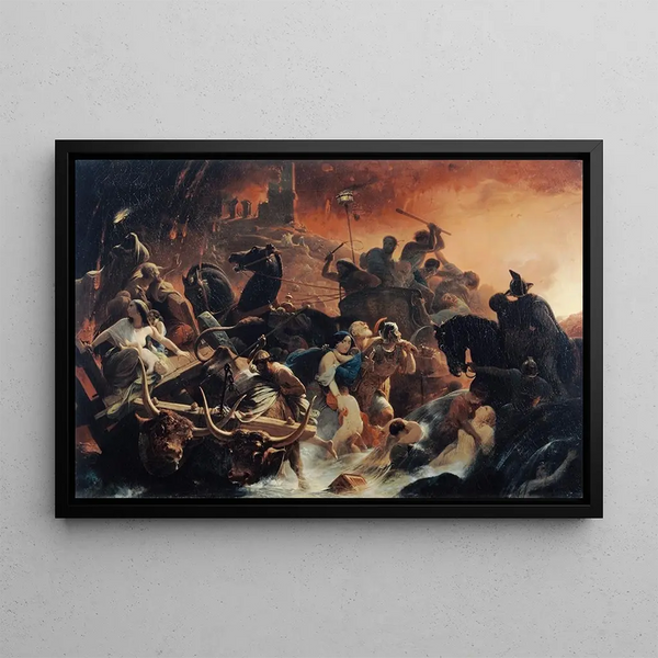 Les Derniers jours de Pompéi - Frédéric-Henri Schopin — framed artwork on a wall